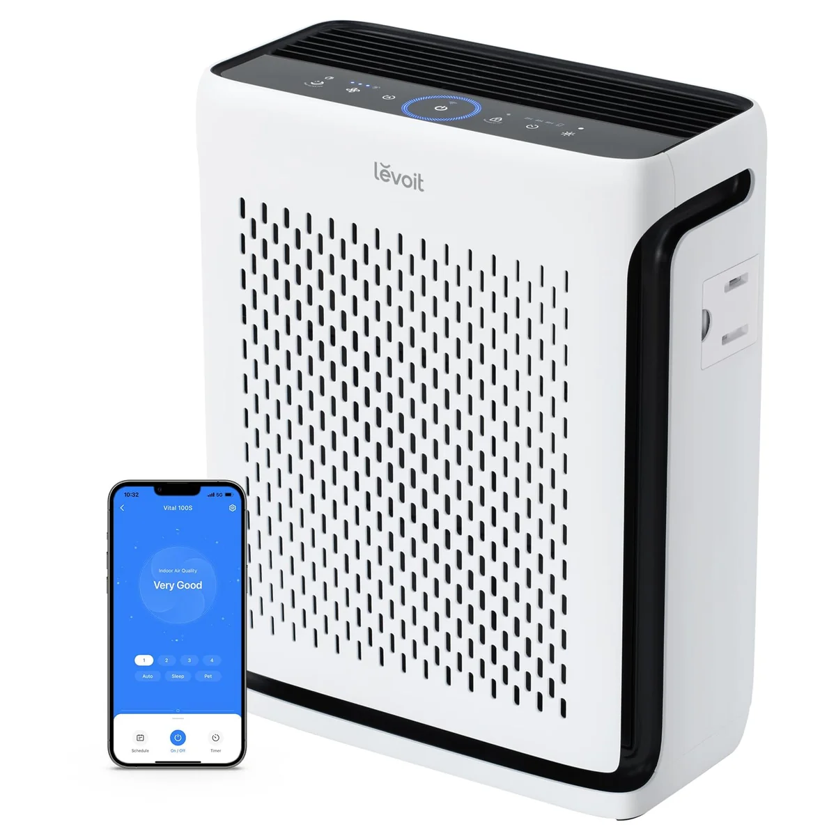 LEVOIT Air Purifier for Home Large Room Up to 1073Ft² with Air Quality Monitor